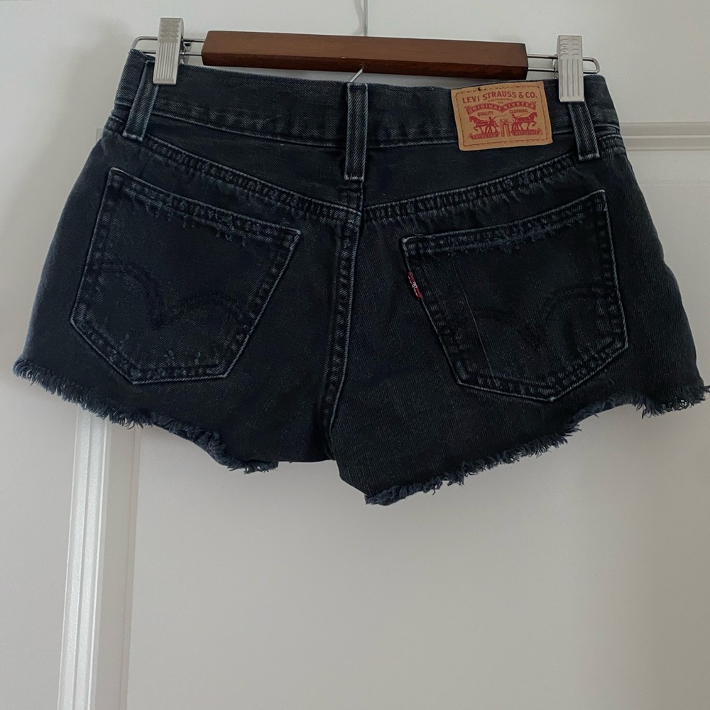 Levi’s Black Jean Shorts - Picture 3 of 7